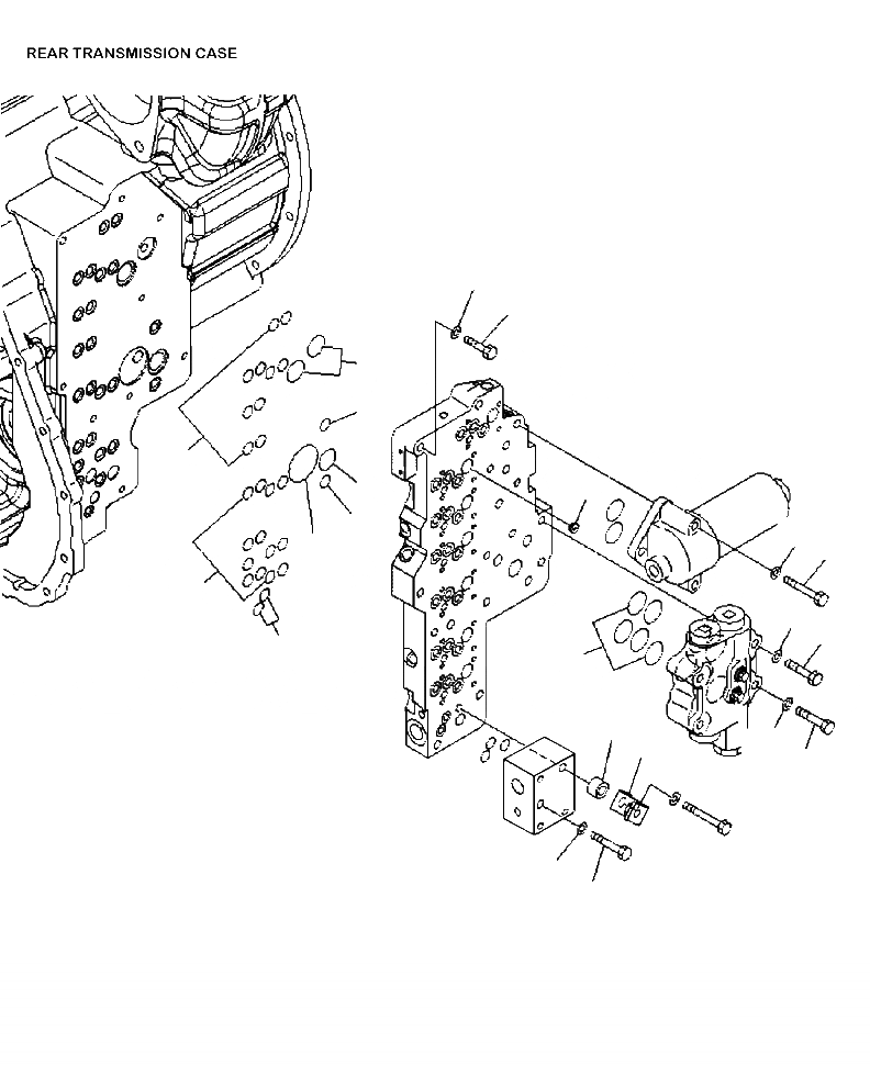 Схема запчастей Komatsu WA430-6 - F-A ТРАНСМИССИЯ ОСНОВН. РАЗГРУЗ. КЛАПАН КРЕПЛЕНИЕ - СТАНДАРТН. СИЛОВАЯ ПЕРЕДАЧА И КОНЕЧНАЯ ПЕРЕДАЧА