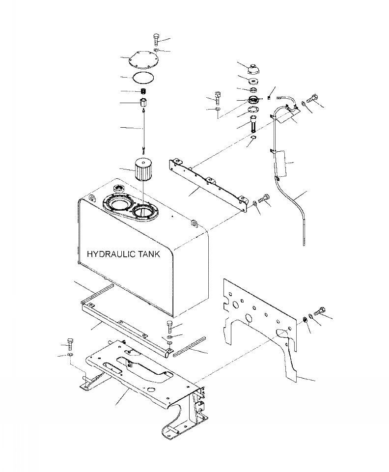 Схема запчастей Komatsu WA430-6 - H-A ГИДР. БАК. КРЕПЛЕНИЕ ГИДРАВЛИКА