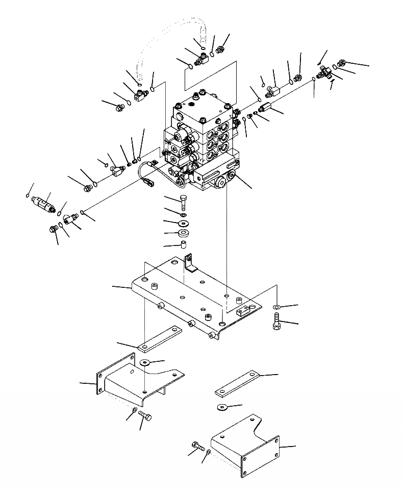 Схема запчастей Komatsu WA430-6 - H-A ОСНОВН. КЛАПАН 3-Х СЕКЦИОНН., ECSS ГИДРАВЛИКА