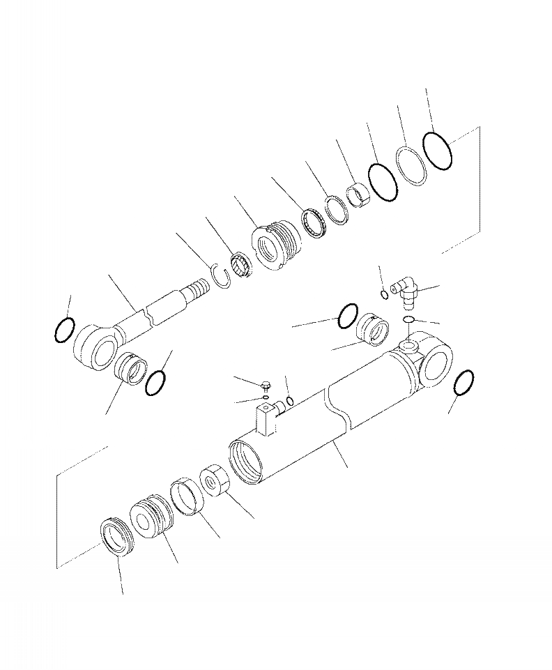 Схема запчастей Komatsu WA430-6 - J-A ЦИЛИНДР РУЛЕВ. УПР-Я ОСНОВНАЯ РАМА И ЕЕ ЧАСТИ