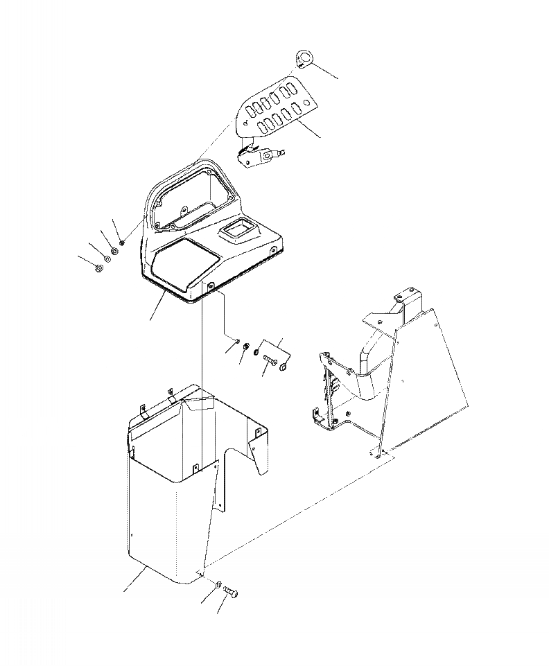 Схема запчастей Komatsu WA430-6 - K-A УПРАВЛЕНИЕ ПОГРУЗКОЙ КРЫШКА(2-Х СЕКЦИОНН. И 3-Х СЕКЦИОНН. СТАНДАРТН.) OPERATORXD S ОБСТАНОВКА И СИСТЕМА УПРАВЛЕНИЯ