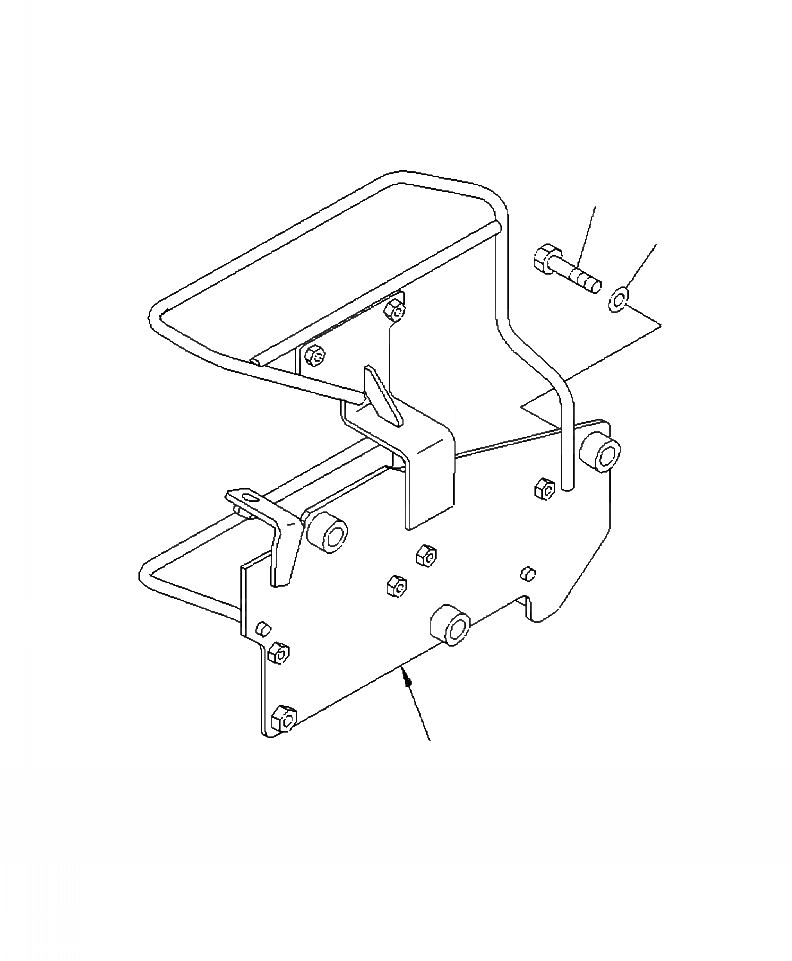 Схема запчастей Komatsu WA430-6 - E-A ЗАДН. ПРОВОДКА КРЕПЛЕНИЕ ЭЛЕКТРИКА