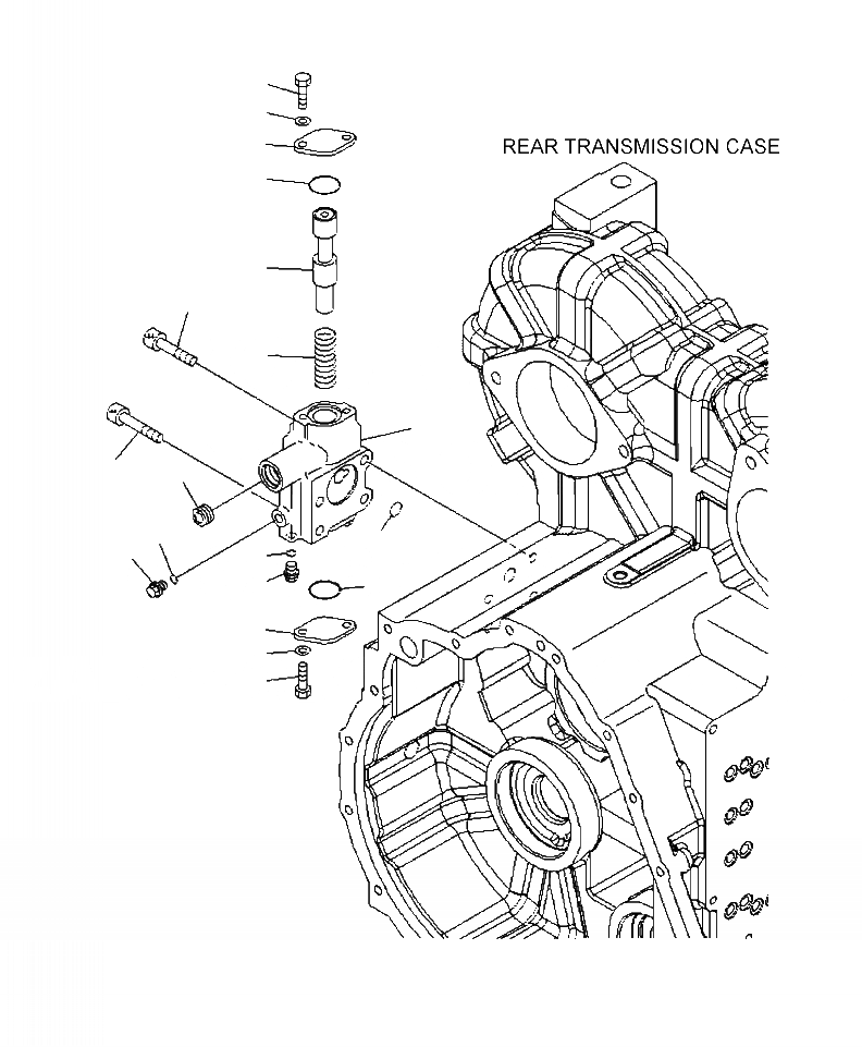 Схема запчастей Komatsu WA430-6 - F-7A ТРАНСМИССИЯ ОСНОВН. КЛАПАН (/) СИЛОВАЯ ПЕРЕДАЧА И КОНЕЧНАЯ ПЕРЕДАЧА