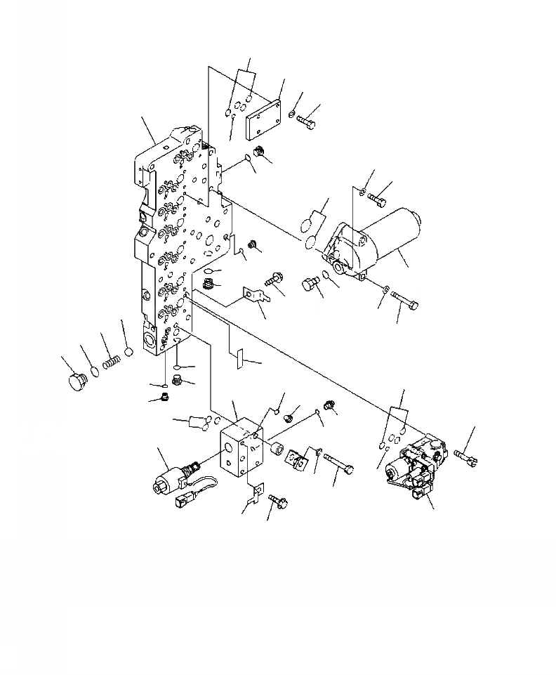 Схема запчастей Komatsu WA430-6 - F-8A ТРАНСМИССИЯ ОСНОВН. КЛАПАН (/) СИЛОВАЯ ПЕРЕДАЧА И КОНЕЧНАЯ ПЕРЕДАЧА