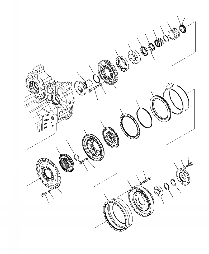 Схема запчастей Komatsu WA430-6 - F-A ГИДРОТРАНСФОРМАТОР - БЛОКИР.UP СИЛОВАЯ ПЕРЕДАЧА И КОНЕЧНАЯ ПЕРЕДАЧА