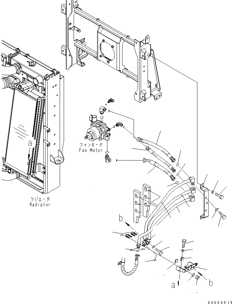 Схема запчастей Komatsu WA450-6-W1 - РАДИАТОР (МОТОР ТРУБЫ И КОРПУС) СИСТЕМА ОХЛАЖДЕНИЯ