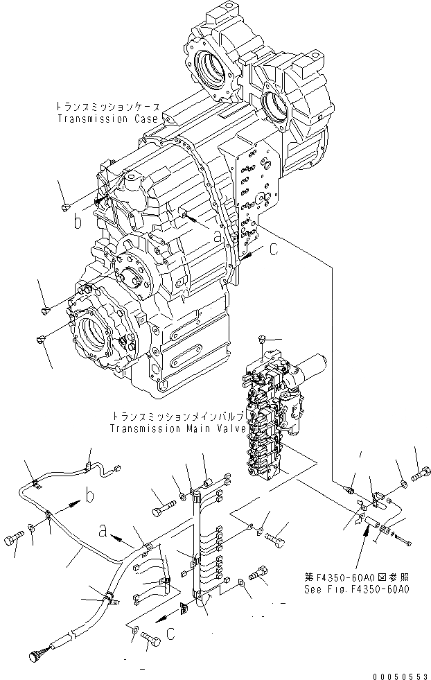 Схема запчастей Komatsu WA450-6-W1 - RANSMISSION (АКСЕССУАРЫ) (/) СИЛОВАЯ ПЕРЕДАЧА