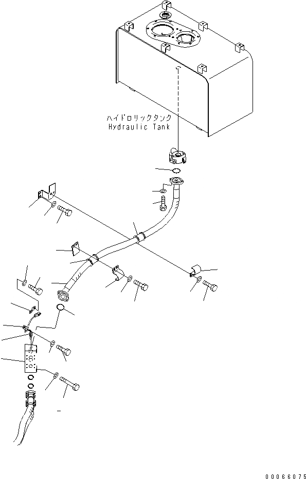 Схема запчастей Komatsu WA450-6-W1 - ГИДРОЛИНИЯ (ВОЗВРАТ. ЛИНИЯ) ГИДРАВЛИКА
