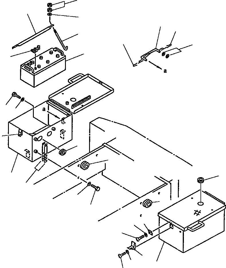 Схема запчастей Komatsu WA450-2 - FIG NO. АККУМУЛЯТОР И КОРПУС АККУМУЛЯТОРА КОМПОНЕНТЫ ДВИГАТЕЛЯ & ЭЛЕКТРИКА