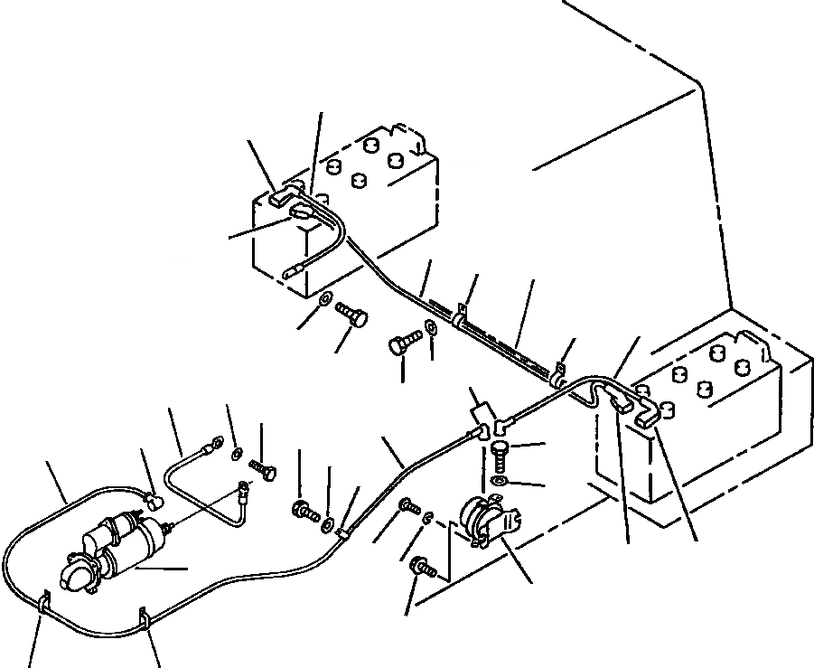 Схема запчастей Komatsu WA450-2 - FIG NO. АККУМУЛЯТОР КАБЕЛЬS КОМПОНЕНТЫ ДВИГАТЕЛЯ & ЭЛЕКТРИКА