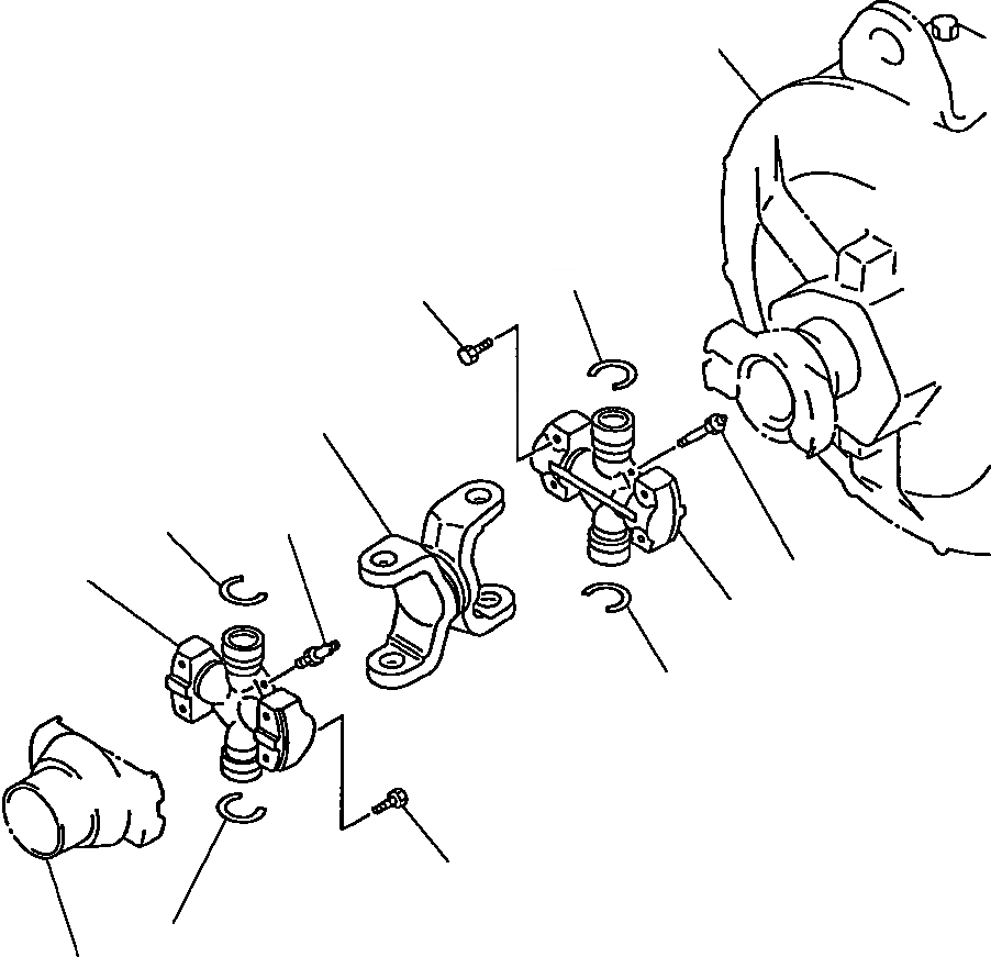 Схема запчастей Komatsu WA450-2 - FIG NO. ВЕРХН. ВЕДУЩ. ВАЛ KOMATSU ГИДРОТРАНСФОРМАТОР И ТРАНСМИССИЯ