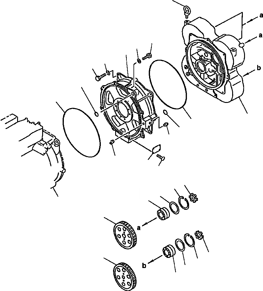 Схема запчастей Komatsu WA450-2 - FIG NO. КОРПУС ГИДРОТРАНСФОРМАТОРА ГИДРОТРАНСФОРМАТОР И ТРАНСМИССИЯ