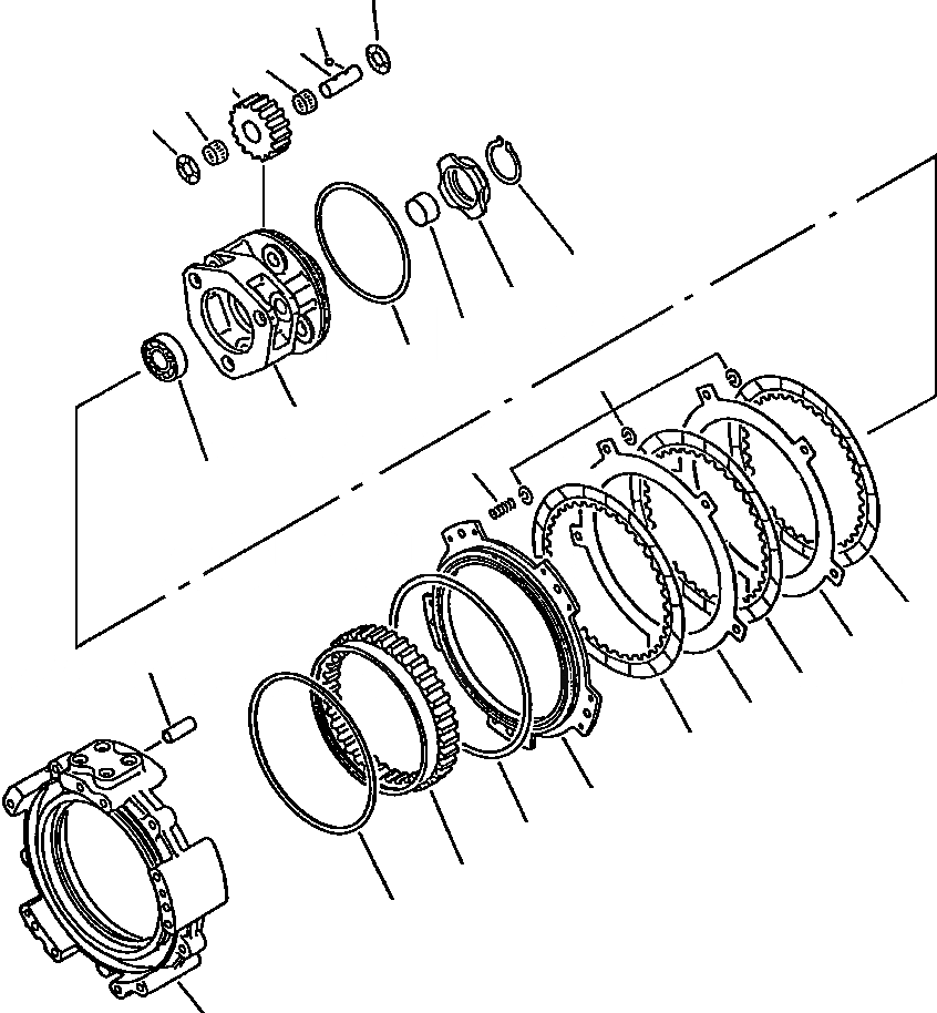 Схема запчастей Komatsu WA450-2 - FIG NO. ТРАНСМИССИЯ FOURTH ПРИВОД МУФТА ГИДРОТРАНСФОРМАТОР И ТРАНСМИССИЯ