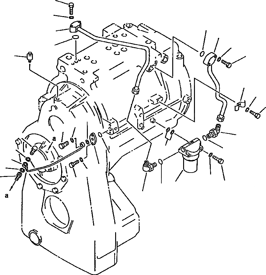 Схема запчастей Komatsu WA450-2 - FIG NO. ТРАНСМИССИЯ МАСЛОПРОВОДЯЩАЯ ЛИНИЯ ГИДРОТРАНСФОРМАТОР И ТРАНСМИССИЯ