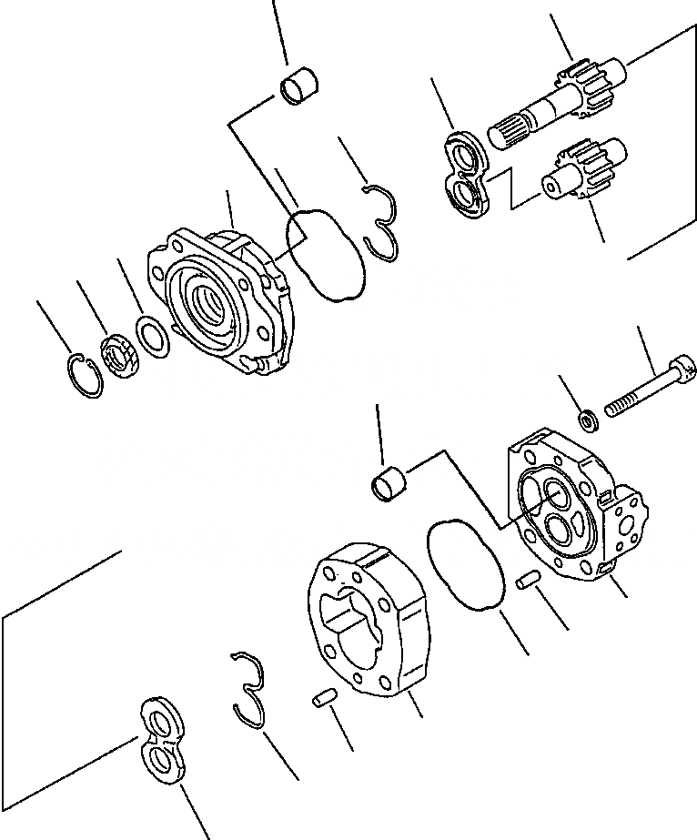 Схема запчастей Komatsu WA450-2 - FIG NO. ГИДРОТРАНСФОРМАТОР И ТРАНСМИССИЯ МАСЛ. НАСОС MACHINES BEНИЗ. заводской номер A ГИДРОТРАНСФОРМАТОР И ТРАНСМИССИЯ