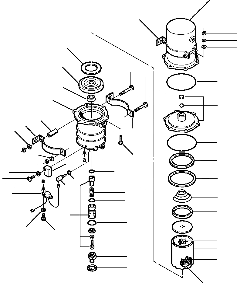 Схема запчастей Komatsu WA450-2 - FIG NO. ВОЗД. ВЛАГООТДЕЛИТЕЛЬ ВЕДУЩ. ВАЛ, МОСТS КОЛЕСА & ТОРМОЗ. СИСТЕМАS