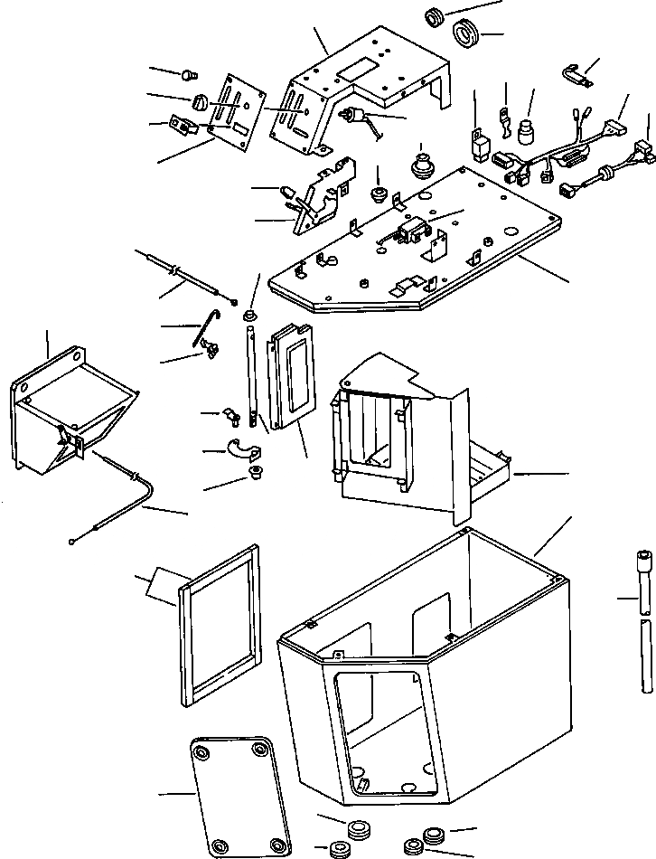 Схема запчастей Komatsu WA450-2 - FIG NO. КОНДИЦ. ВОЗДУХА УПРАВЛ-ЕS И ПАНЕЛЬ РАМА, ЧАСТИ КОРПУСА & SUPERSTRUCTURE