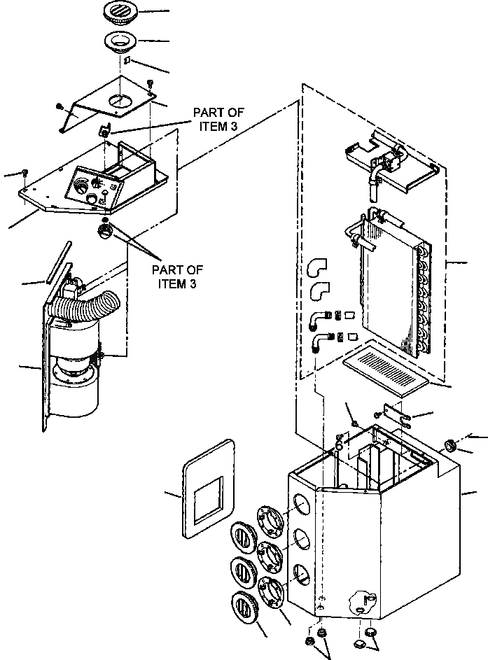 Схема запчастей Komatsu WA450-2 - FIG NO. 8A ОТОПИТЕЛЬ РАМА, ЧАСТИ КОРПУСА & SUPERSTRUCTURE