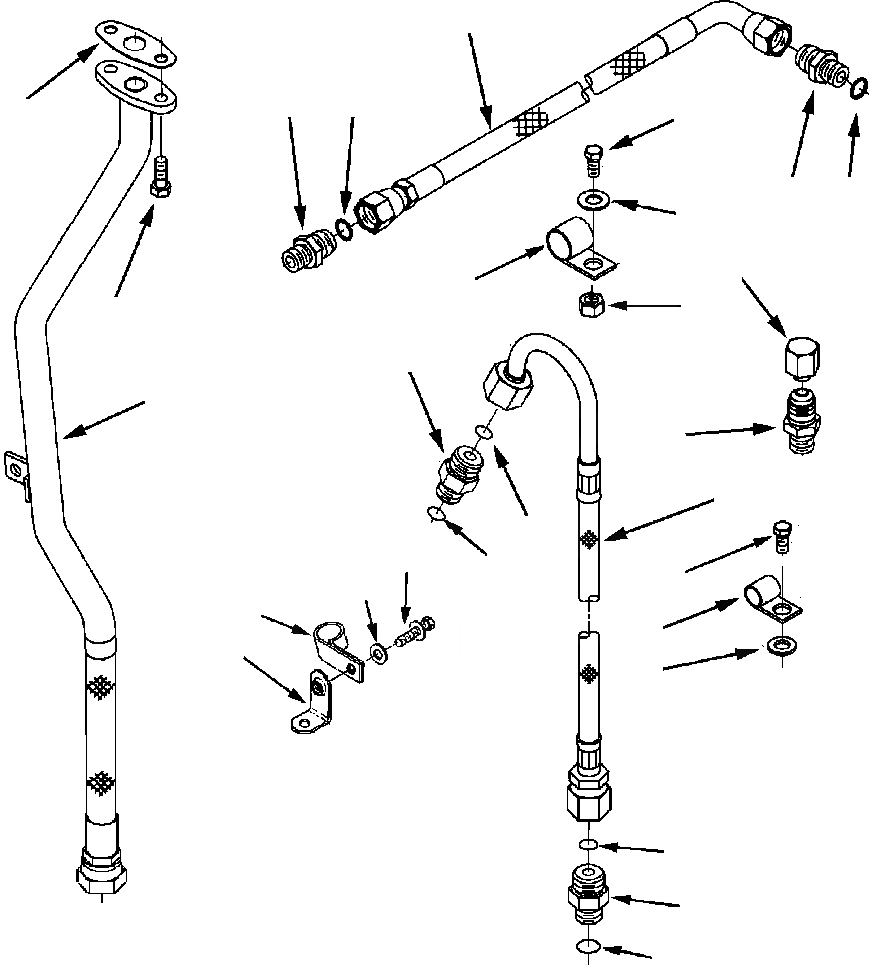 Схема запчастей Komatsu WA450-3L - FIG. A-AA ТУРБОНАГНЕТАТЕЛЬ ТРУБЫ ДВИГАТЕЛЬ