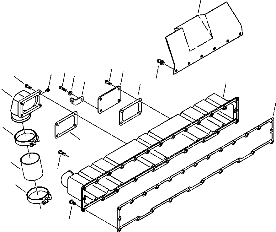 Схема запчастей Komatsu WA450-3L - FIG. A-A ПОСЛЕОХЛАДИТЕЛЬ ДВИГАТЕЛЬ