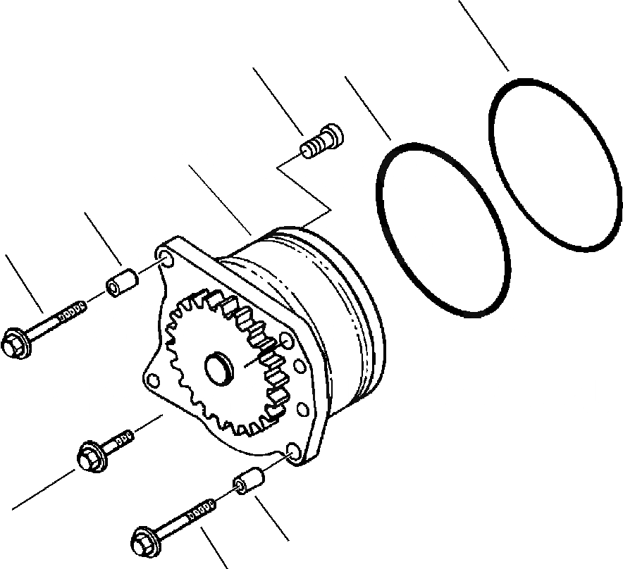 Схема запчастей Komatsu WA450-3L - FIG. A-A СМАЗЫВ. НАСОС ДВИГАТЕЛЬ