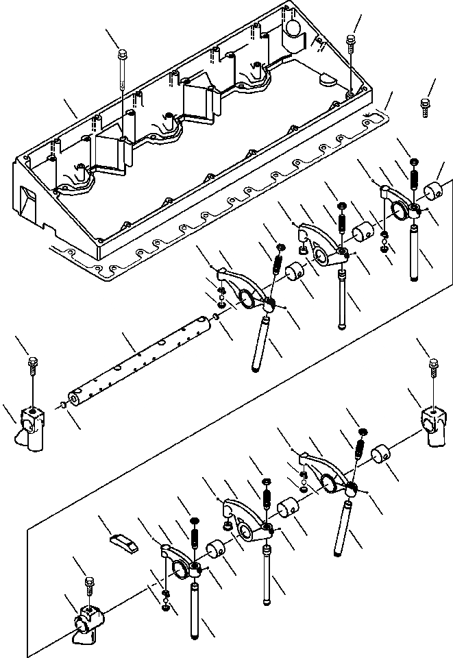 Схема запчастей Komatsu WA450-3L - FIG. A-A РЫЧАГ КОРОМЫСЛАS И КОЖУХ ДВИГАТЕЛЬ