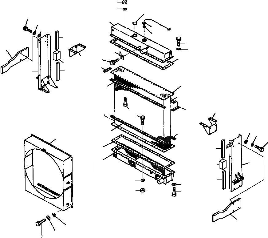 Схема запчастей Komatsu WA450-3L - FIG. C-A РАДИАТОР СИСТЕМА ОХЛАЖДЕНИЯ