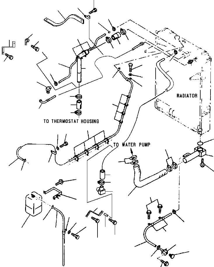 Схема запчастей Komatsu WA450-3L - FIG. C-A СИСТЕМА ТРУБ РАДИАТОРА СИСТЕМА ОХЛАЖДЕНИЯ