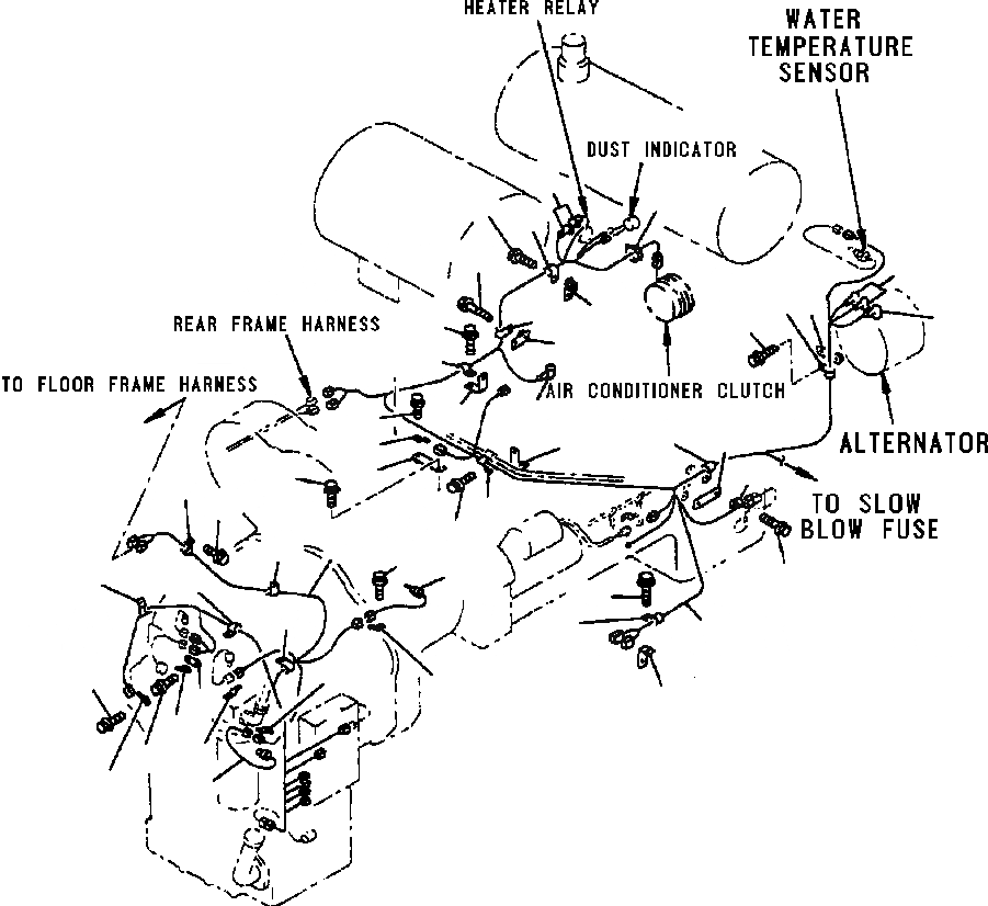 Схема запчастей Komatsu WA450-3L - FIG. E-A ЭЛЕКТРИКА - ДВИГАТЕЛЬ И ЛИНИЯ ТРАНСМИССИИ ЭЛЕКТРИКА