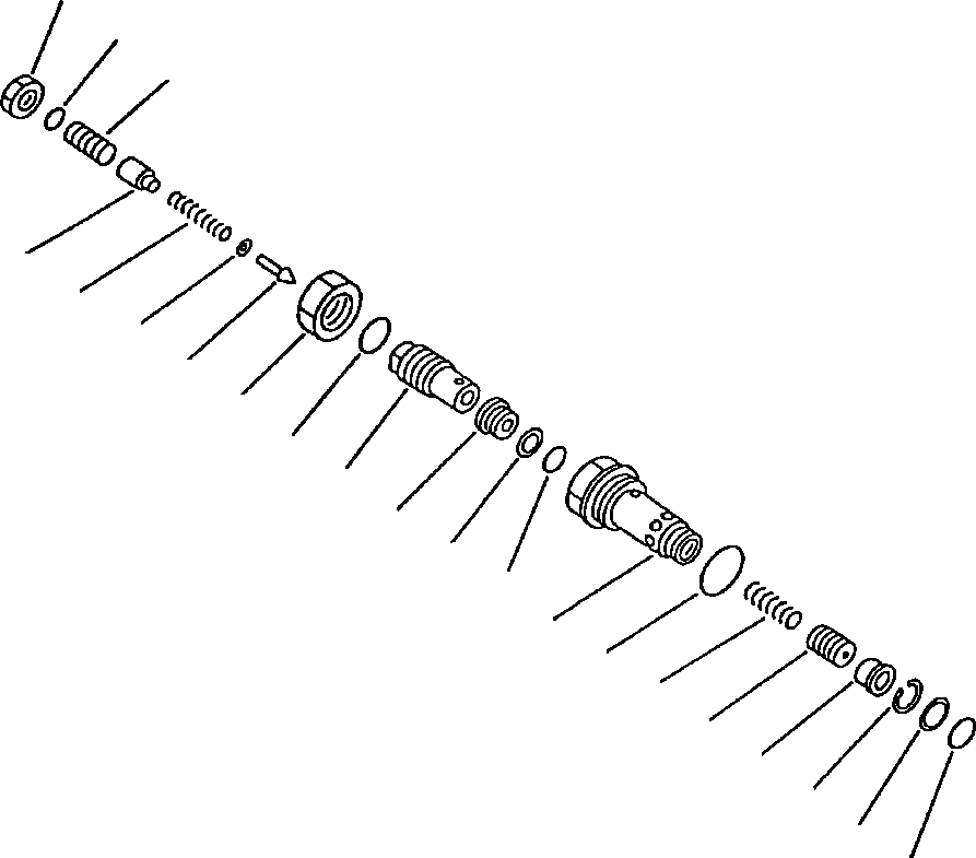 Схема запчастей Komatsu WA450-3L - FIG. H-A ОБОРУД-Е УПРАВЛЯЮЩ. КЛАПАН - РАЗГРУЗ. КЛАПАН ASSEMBLY ГИДРАВЛИКА