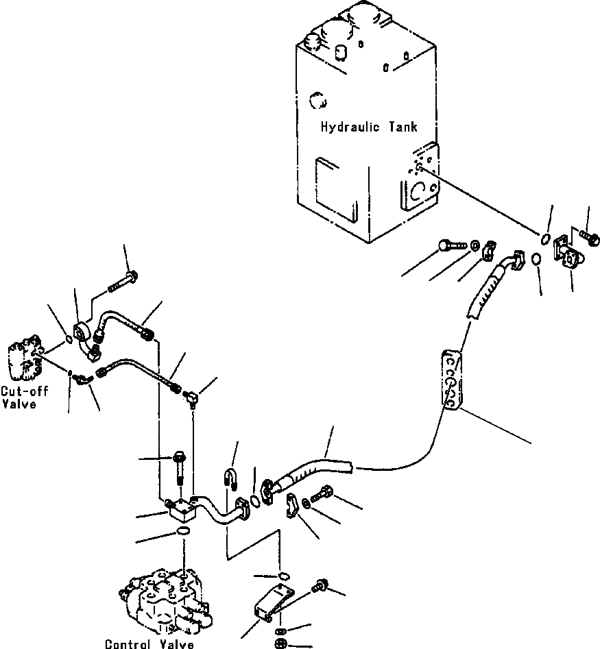 Схема запчастей Komatsu WA450-3L - FIG. H-A ГИДРОЛИНИЯ - ВОЗВРАТН. ЛИНИЯ ГИДРАВЛИКА