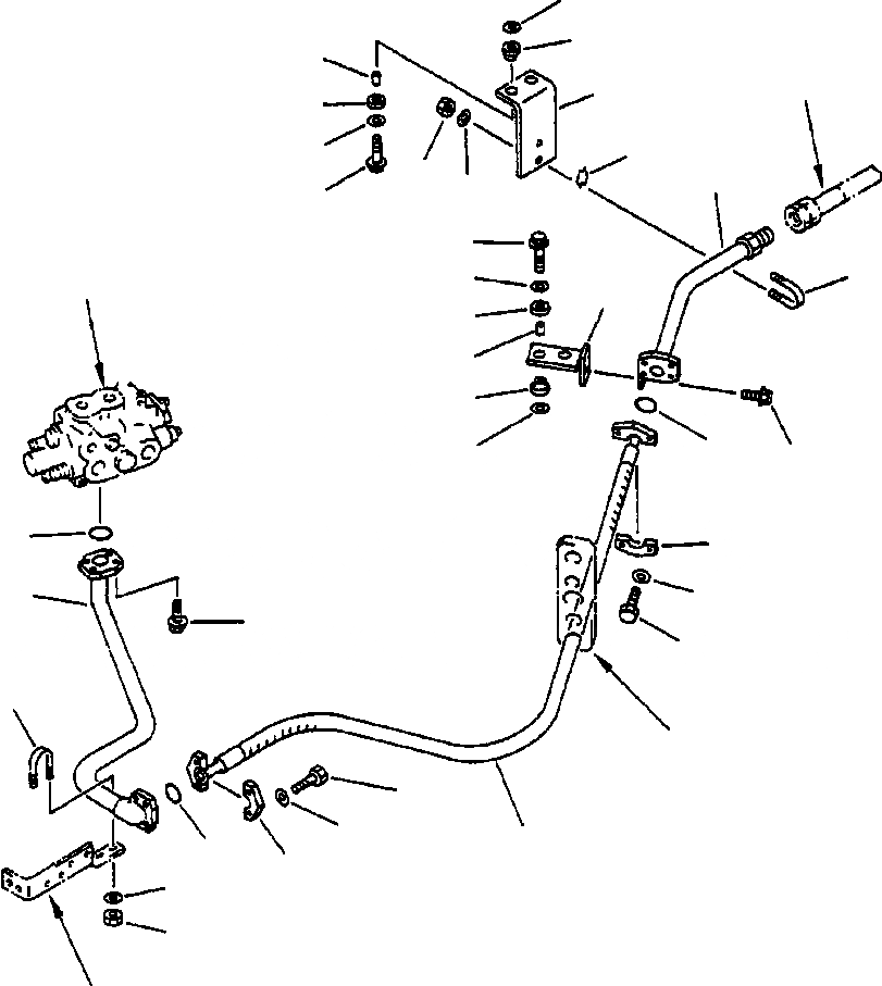 Схема запчастей Komatsu WA450-3L - FIG. H-A ГИДРОЛИНИЯ - КЛАПАН РУЛЕВОГО УПРАВЛЕНИЯ МАСЛООХЛАДИТЕЛЬ ЛИНИЯ ГИДРАВЛИКА