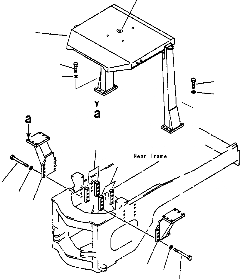 Схема запчастей Komatsu WA450-3L - FIG. K-A СИСТЕМА ROPS КАБИНА ОПЕРАТОРА И СИСТЕМА УПРАВЛЕНИЯ