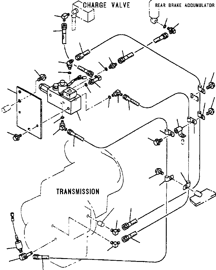 Схема запчастей Komatsu WA450-3L - FIG. K7-7A ТОРМОЗ. МАСЛОПРОВОДЯЩАЯ ЛИНИЯ - ЛИНИЯ ВЫКЛЮЧЕНИЯ СТОЯНОЧНОГО ТОРМОЗА КАБИНА ОПЕРАТОРА И СИСТЕМА УПРАВЛЕНИЯ