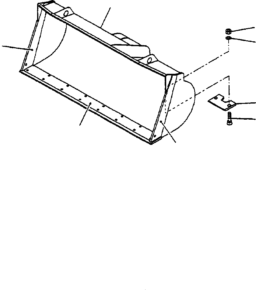 Схема запчастей Komatsu WA450-3L - FIG. T-A КОВШ - EXCAVATION РАБОЧЕЕ ОБОРУДОВАНИЕ