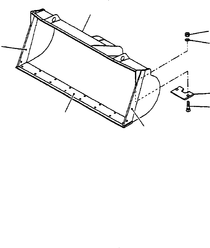 Схема запчастей Komatsu WA450-3L - FIG. T-A КОВШ - EXCAVATION - ДЛЯ HI-LIFT РАБОЧЕЕ ОБОРУДОВАНИЕ