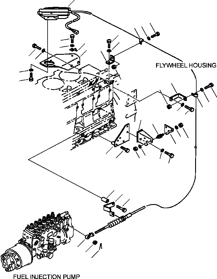Схема запчастей Komatsu WA450-3MC - FIG. A-AC СТОП МОТОР ДВИГАТЕЛЯ ДВИГАТЕЛЬ