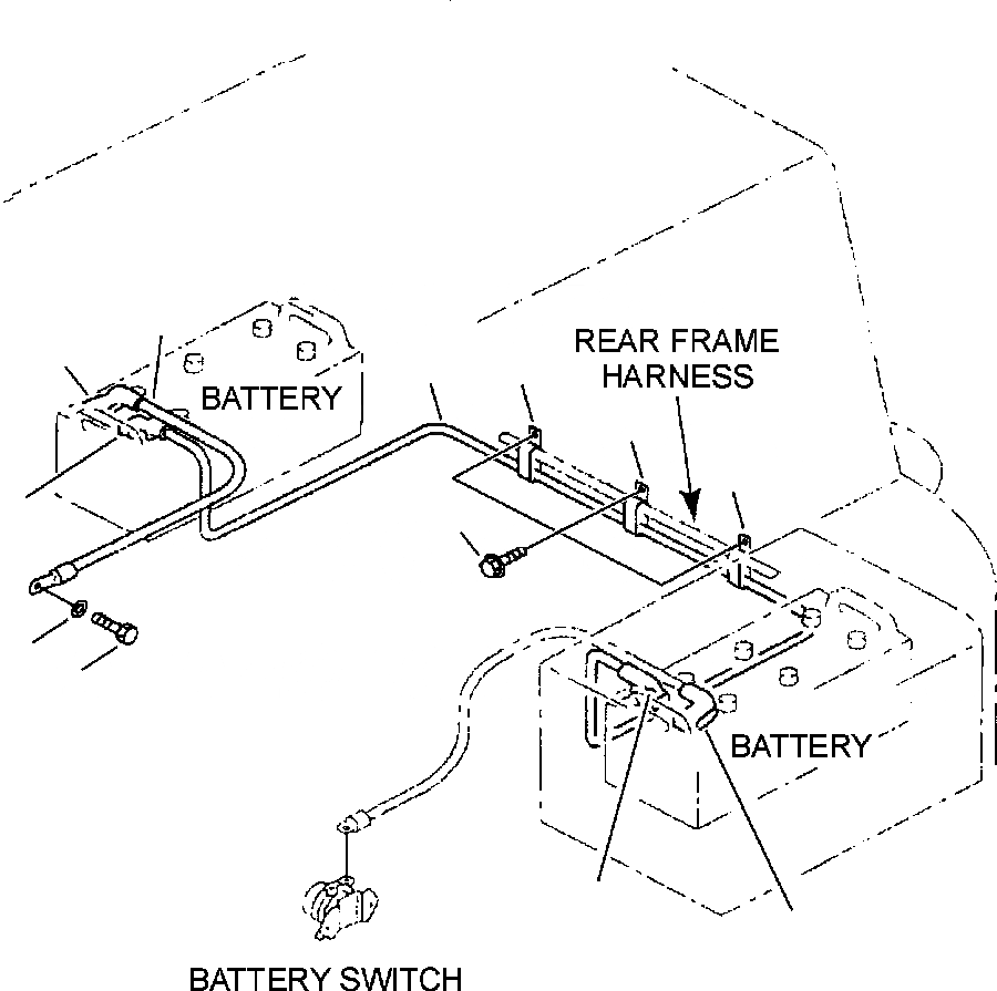 Схема запчастей Komatsu WA450-3MC - FIG. E-A КОРПУС АККУМУЛЯТОРА - ЛИНИЯ АККУМУЛЯТОРА ЭЛЕКТРИКА