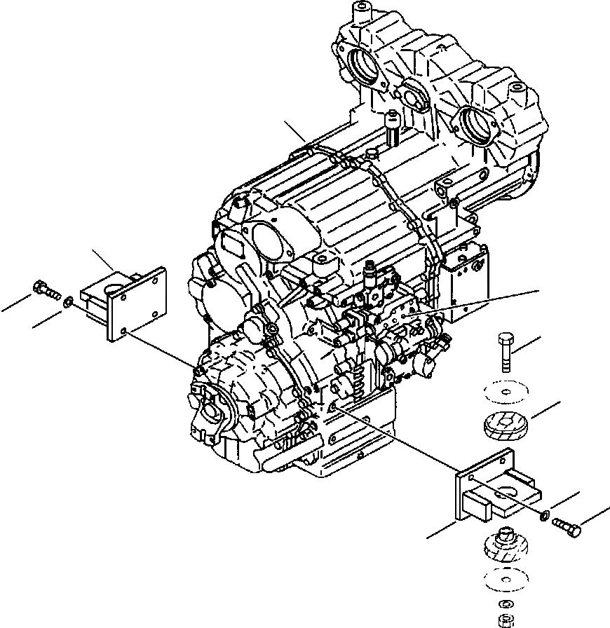Схема запчастей Komatsu WA450-3MC - FIG. F-A ГИДРОТРАНСФОРМАТОР И ТРАНСМИССИЯ - МОНТАЖНЫЙ КАРКАС СИЛОВАЯ ПЕРЕДАЧА И КОНЕЧНАЯ ПЕРЕДАЧА