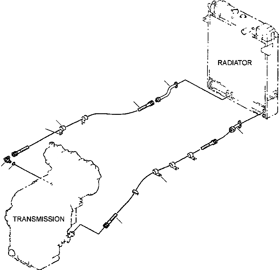 Схема запчастей Komatsu WA450-3MC - FIG. F-A ГИДРОТРАНСФОРМАТОР И ТРАНСМИССИЯ - МАСЛООХЛАДИТЕЛЬ ЛИНИЯ СИЛОВАЯ ПЕРЕДАЧА И КОНЕЧНАЯ ПЕРЕДАЧА