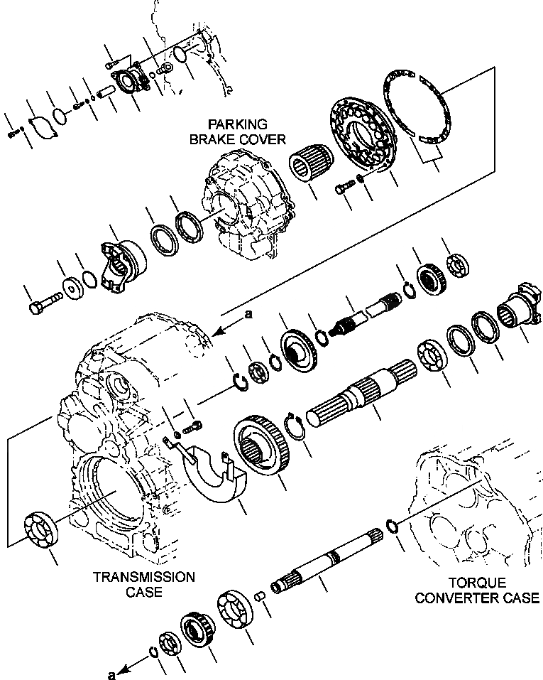 Схема запчастей Komatsu WA450-3MC - FIG. F-7A ТРАНСМИССИЯ - ВХОД, FOURTH SPEED И ВЫХОДНОЙ ВАЛ - CURRENT ВЕРСИЯ СИЛОВАЯ ПЕРЕДАЧА И КОНЕЧНАЯ ПЕРЕДАЧА