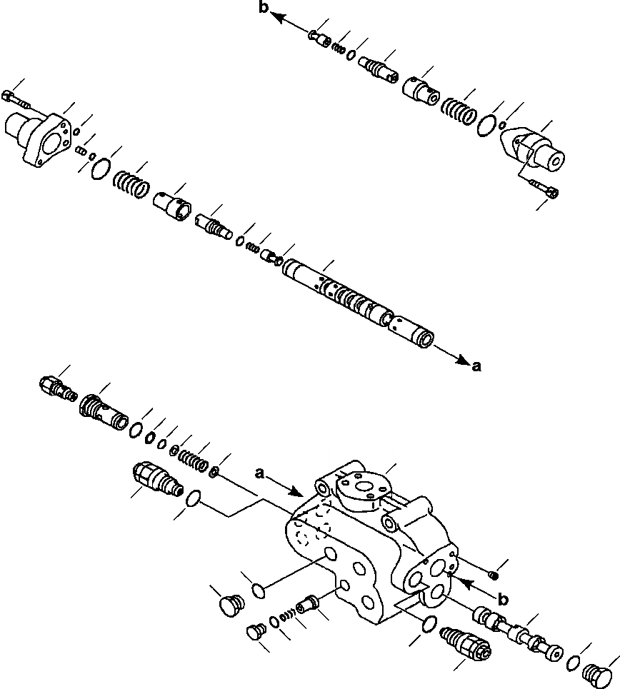 Схема запчастей Komatsu WA450-3MC - FIG. H-A КЛАПАН РУЛЕВОГО УПРАВЛЕНИЯ - ВНУТРЕННИЕ ЧАСТИ КЛАПАНА РУЛ. УПРАВЛЕНИЯ ГИДРАВЛИКА