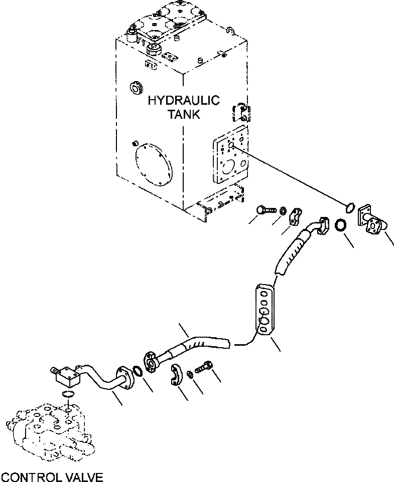 Схема запчастей Komatsu WA450-3MC - FIG. H-A ГИДРОЛИНИЯ - ВОЗВРАТНАЯ ЛИНИЯ ГИДРАВЛИКА