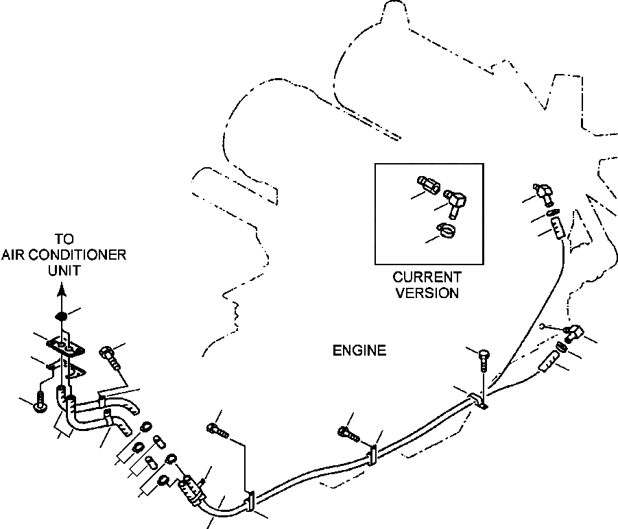 Схема запчастей Komatsu WA450-3MC - FIG. K7-A КОНДИЦ. ВОЗДУХА И ГИДР. ПРОВОД. ОБОГРЕВАТЕЛЯ КАБИНА ОПЕРАТОРА И СИСТЕМА УПРАВЛЕНИЯ