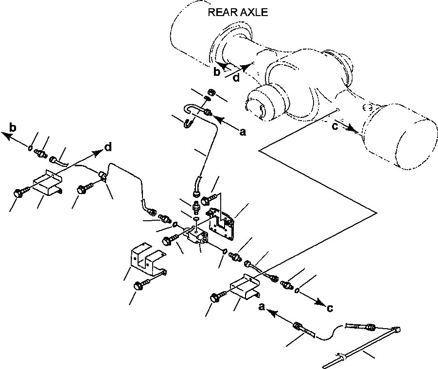 Схема запчастей Komatsu WA450-3MC - FIG. K7-A ТОРМОЗНАЯ ГИДРОЛИНИЯ - ЗАДН. ТОРМОЗН. ГИДРОЛИНИЯ КАБИНА ОПЕРАТОРА И СИСТЕМА УПРАВЛЕНИЯ