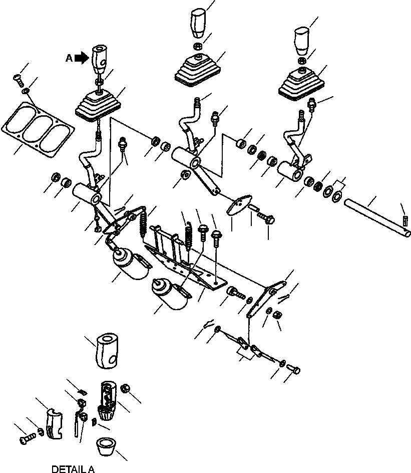 Схема запчастей Komatsu WA450-3MC - FIG. K-A УПРАВЛЕНИЕ ПОГРУЗКОЙ - ОБОРУД-Е РЫЧАГ УПРАВЛ-Я ДЛЯ ПЕРЕДН. НАВЕСН. ОБОРУД КАБИНА ОПЕРАТОРА И СИСТЕМА УПРАВЛЕНИЯ