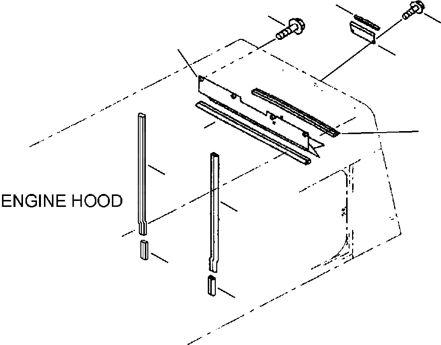 Схема запчастей Komatsu WA450-3MC - FIG. M-A КАПОТ - СТАНДАРТН. КАПОТ AND ЗАДН. ПОЛН. КРЫЛО SUB-ASSEMBLIES - УПЛОТНЕНИЯ И ПЛАСТИНЫ ЧАСТИ КОРПУСА
