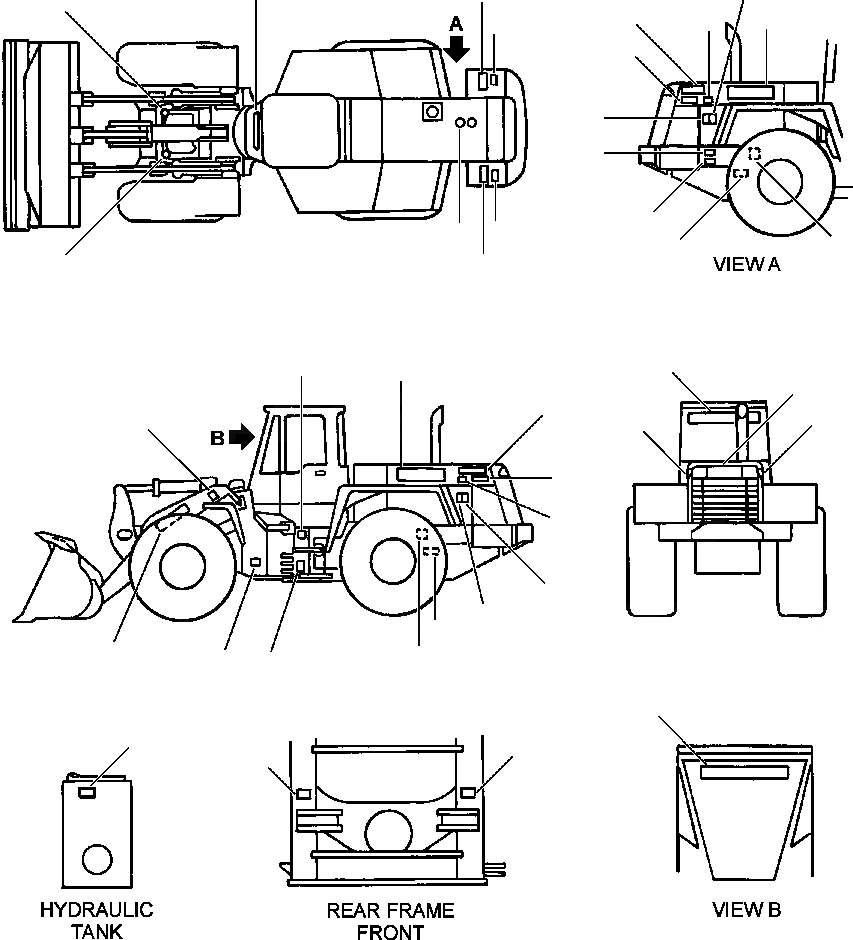 Схема запчастей Komatsu WA450-3MC - FIG. U-A МАРКИРОВКА МАРКИРОВКА