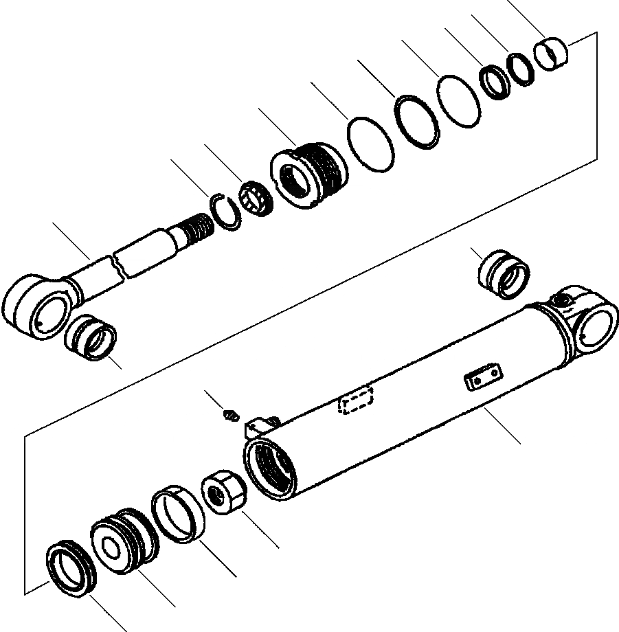 Схема запчастей Komatsu WA450-3MC - FIG. Y-A ЦИЛИНДР РУЛЕВ. УПР-Я ОСНОВН. КОМПОНЕНТЫ И РЕМКОМПЛЕКТЫ