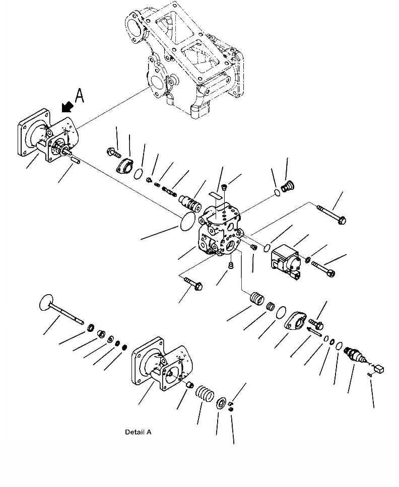 Схема запчастей Komatsu WA470-6 - A-AA ВЫПУСКН. GAS RECIRCULATION КЛАПАН (EGR) EGR КЛАПАН ДВИГАТЕЛЬ